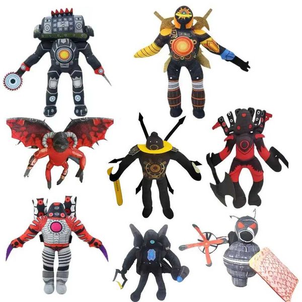 Plush Dolls Skibidi Toilet Titans TV Man Speakerman Cameraman Plush Toy Titans Drill Man Clock Speaker Man Camera Man Plushie Soft Toy J2412