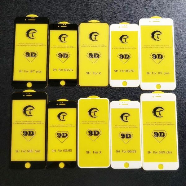 9D Full Cover Tempered Glass Phone Screen Protector For iPhone 14 13 12 MINI PRO 11 XR XS MAX