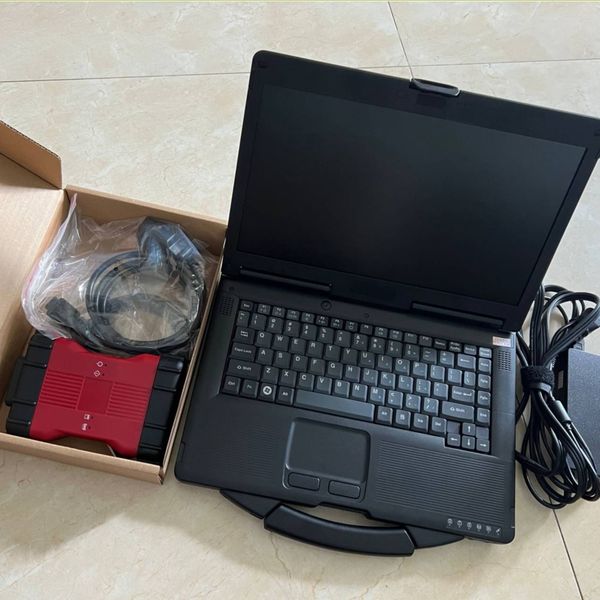 scanner for Ford vcm II A IDS V129- JLR V129 diagnostic tool installed in laptop cf53 i5 8g full set ready to use