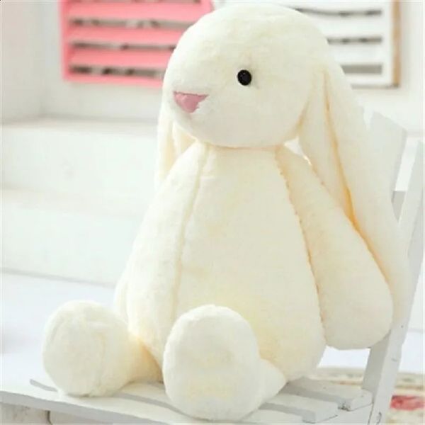 Kawaii Bunny Plush Toys macio bichos de pelúcia de orelha longa Dormir adormecida boneca boneca de brinquedo de brinquedos para crianças Pre