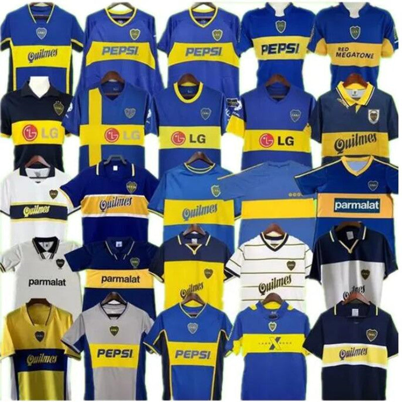 BOCA JUNIORS retro soccer jerseys MARADONA 1981 1992 1994 1995 1996 1997 1998 1999 2000 2001 2002 2003 2004 2005 2006 vintage football shirts 81 82