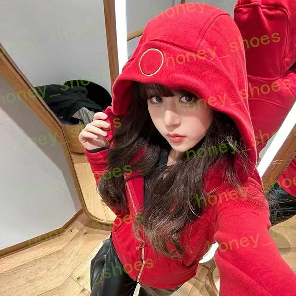 Women Brushed Full Zip Scuba Hoodie Yoga Outfits Jacket Sportswear Hooded Workout Clothes Thicken Coat with Pockets Outdoor Fleeces Thumb Ho