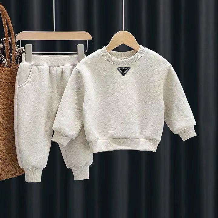 Toddler Clothing Big Designer Sets s Children Sweatshirts Fashion Boys Girls Tracksuit Two Piece Baby Clothes S2589