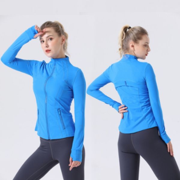 jacket women&#039;s yoga clothing definition exercise jacket fitness jacket quick drying sportswear top solid color zippered sportswear spor
