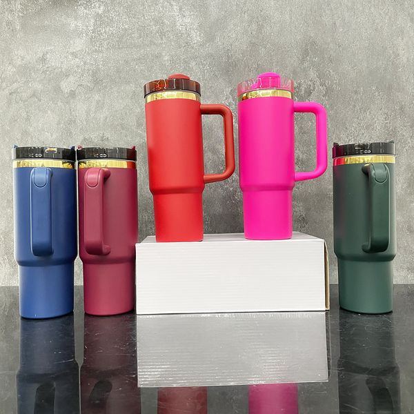 Double walled 30oz powder coated mirror gold underneath tumbler vacuum insulated stainless steel Christmas coffee travel mugs for laser engr