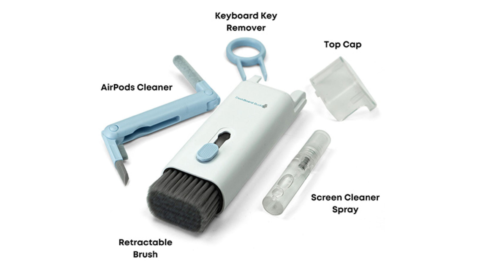 DeskBoard Buddy Keyboard, Screen and Headphone Cleaning Kit: All In One Cleaner