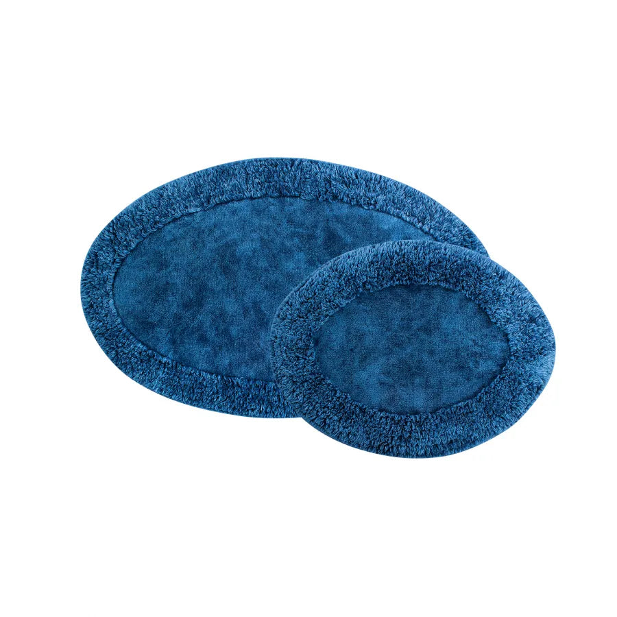 Karaca Home Barny Bath Mat, 2 Piece, Indigo
