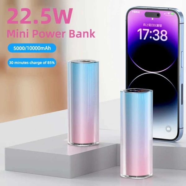 High capacity 22.5W lipstick Powerbank small 10000mAh Mtifunctional portable fast charging mini power pack Y241102