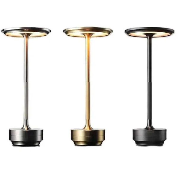 LED Touch Sensor Desktop Night Light Wireless Reading Restaurant Hotel Bar Bedroom Decoration Z250211