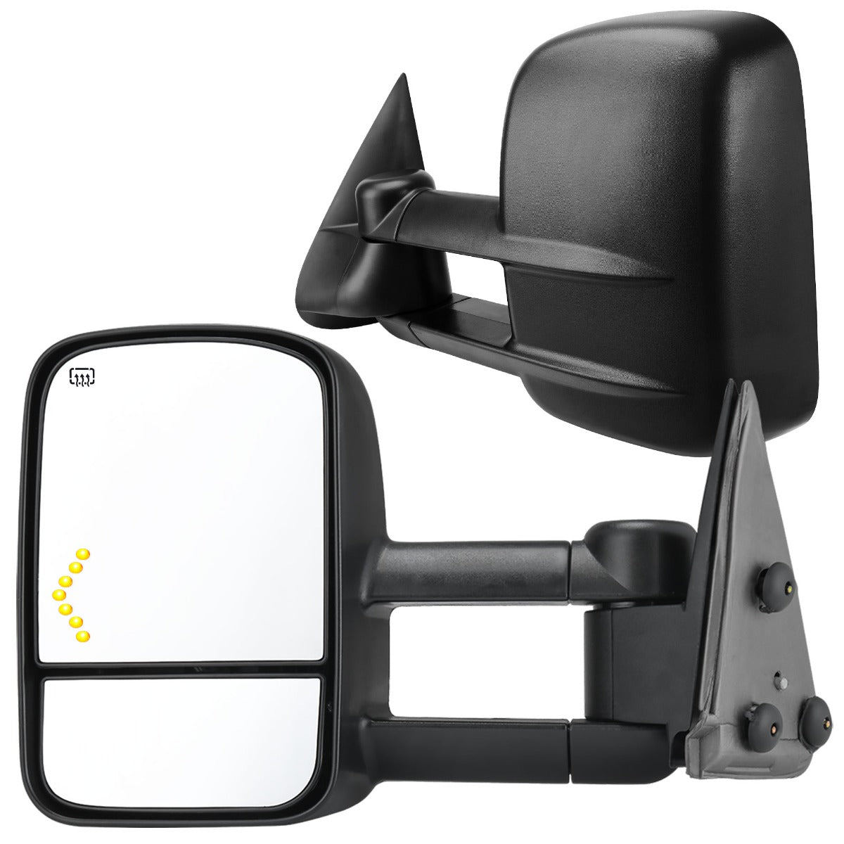 YITAMOTOR® 2007-2013 Chevy Silverado GMC Sierra Cadillac Yukon Tahoe Towing Mirrors, Power Heated w- Turn Signal