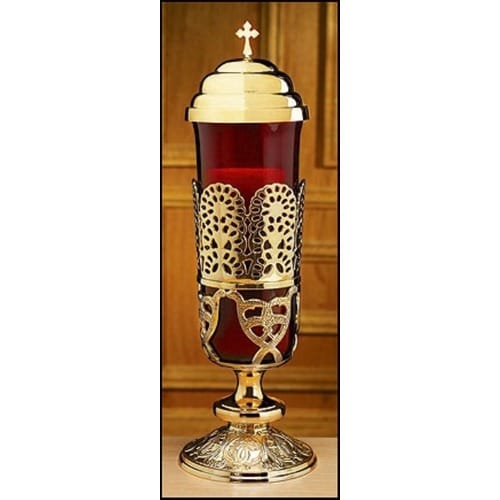 Ornate Tabletop Sanctuary Lamp