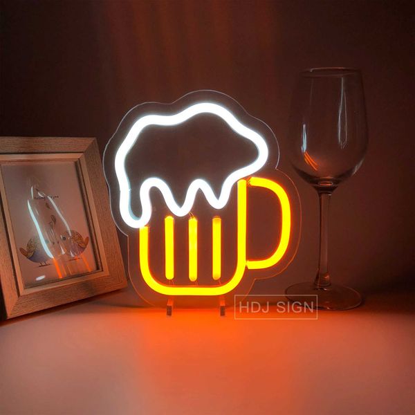 Bar Beer Neon Light Party Table Lamp LED Neon Sign for Shop Window Art Room Decor Neon Lights Colorful Neon Lamp Room Decor Z241130