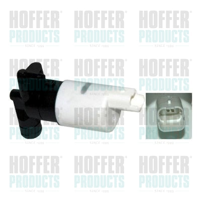Washer Fluid Pump, window cleaning HOFFER 7500127