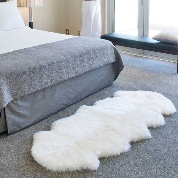 Soft artificial fur fluffy carpet modern armchair used for living room decoration decorative mat dressing table tatami bedroom lounge long h