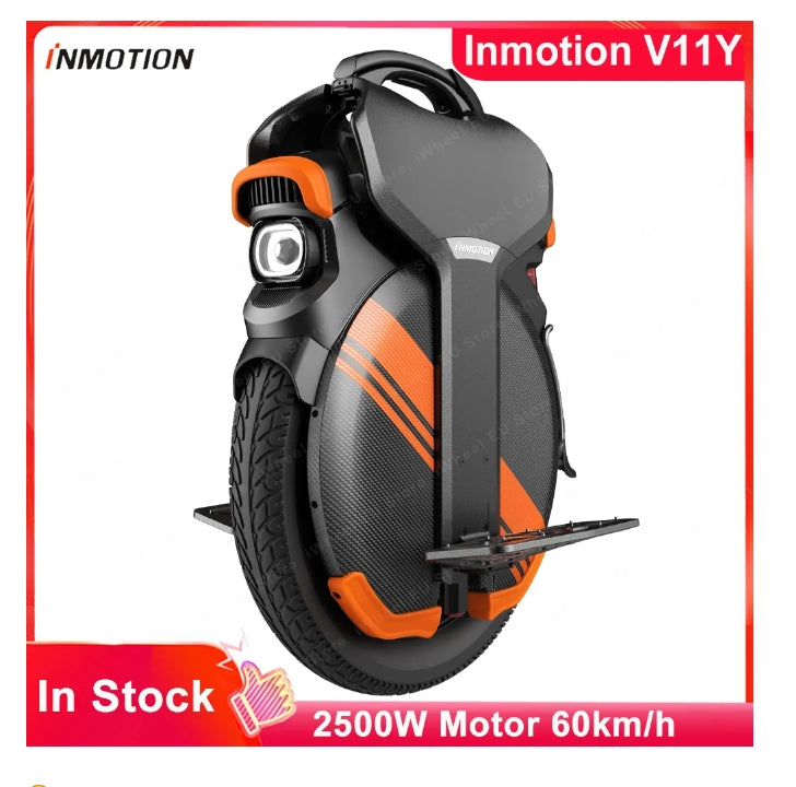 2025 Newest INMOTION V11Y Unicycle Air suspension 84V 2500W 1500wh Self Balance Scooter Electric Build-in Handle Monowheel Hoverboard