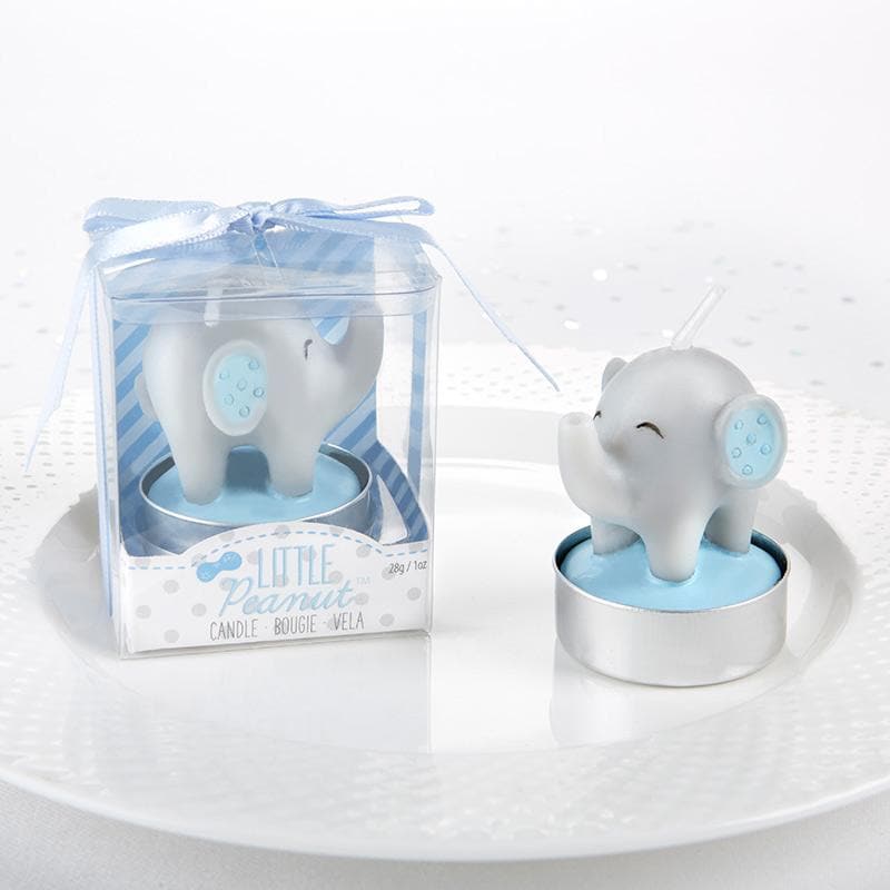 Little Peanut Elephant Shaped Candle - Blue (Set of 4)