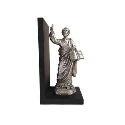 St. Peter Bookend Pewter Look - 9.5&amp;quot;