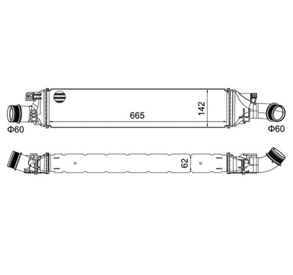 Charge Air Cooler HART 623 565
