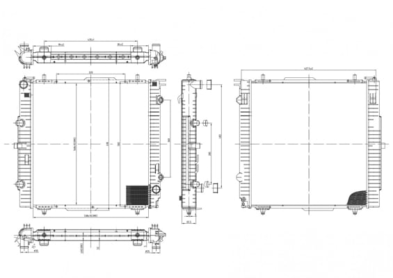 Radiator, engine cooling HART 620 257