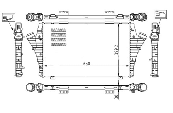 Charge Air Cooler HART 612 725