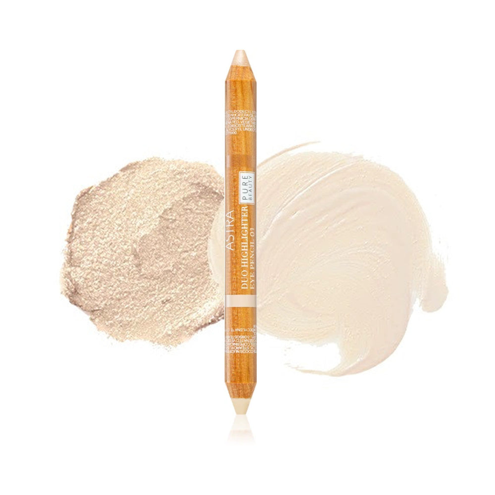 Makijaż Astra w czystej postaci Beauty Rozświetlająca kredka do brwi Duo w kolorze Lemon Zest 4,2 g