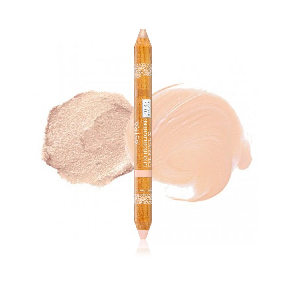 Makijaż Astra w czystej postaci Beauty Rozświetlająca kredka do brwi Duo w kolorze Peach Crumble 4,2 g
