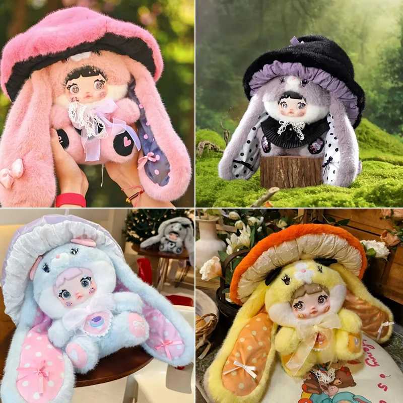 Genuine Nommi Mushroom Hat 400% Series Plush Blind Box Cute Vinyl Plush Doll Decoration Model Children Mystery Box Toy Girl Gift W250508