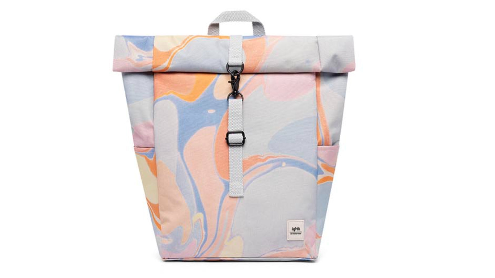 LEFRIK ROLL MINI BACKPACK: For 13'' laptop. Marble