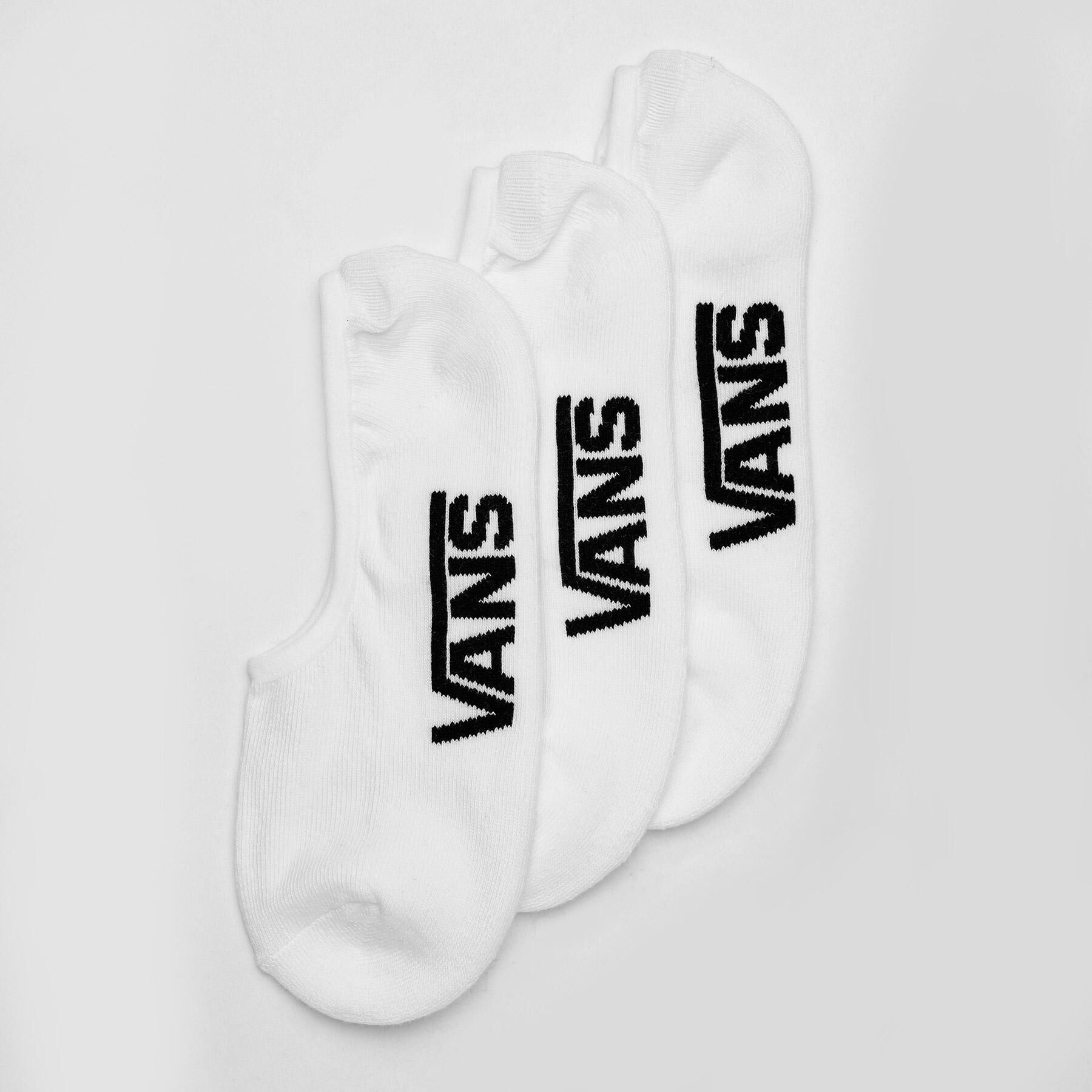 Vans Men's Cl Super No Show Socks 3 Pack S-m in White