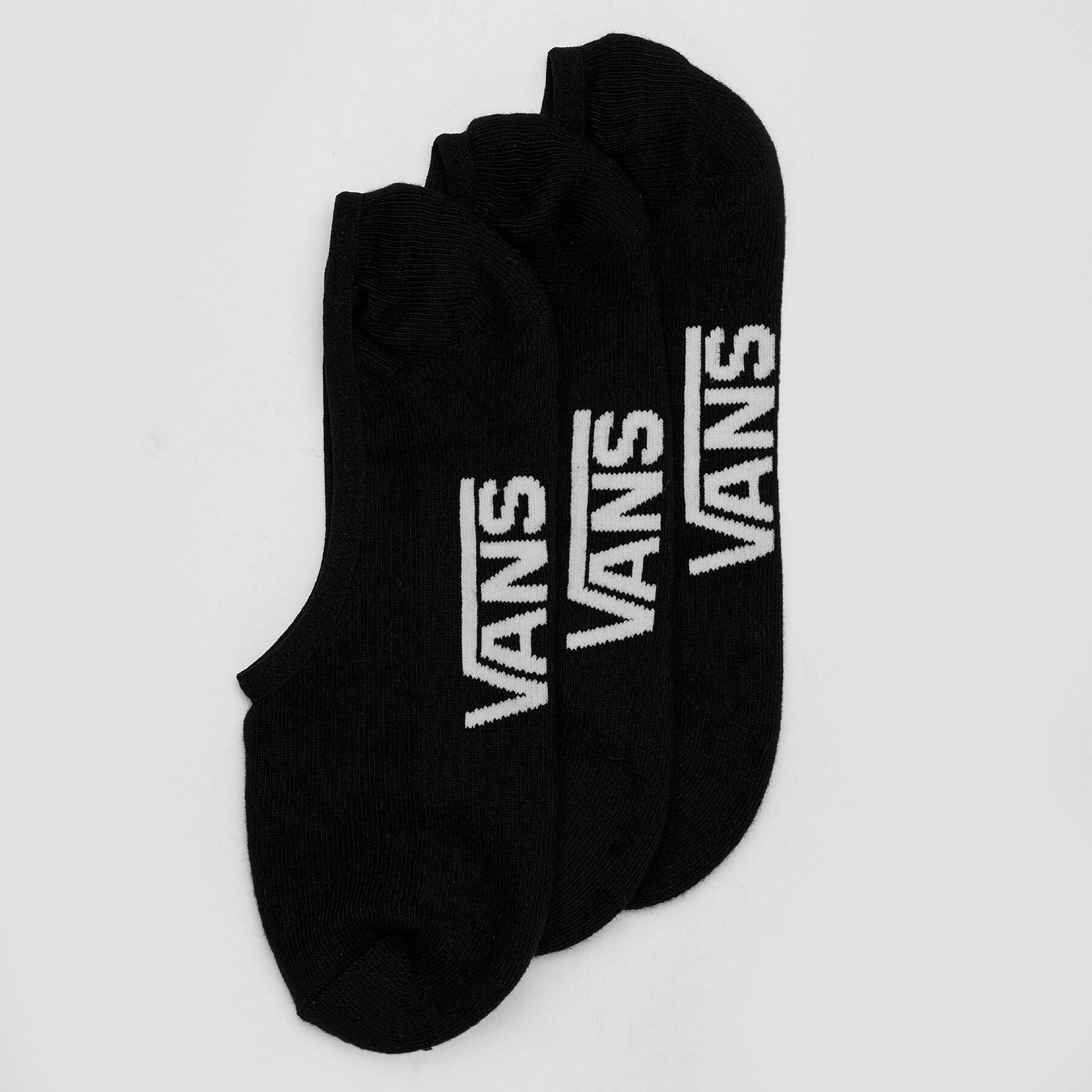 Vans Men's Cl Super No Show Socks 3 Pack L-xl in Black