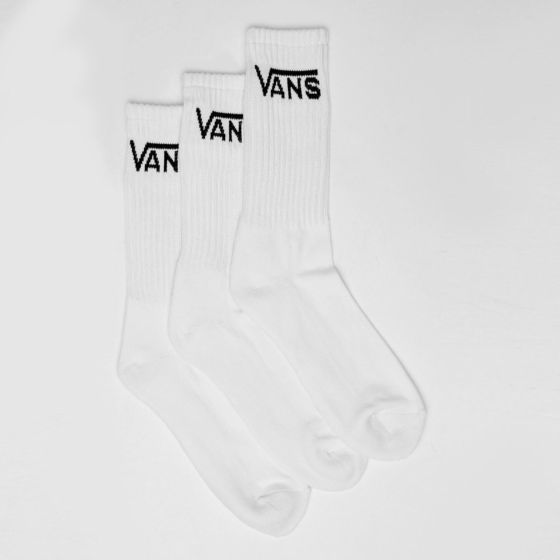Vans Men's Classic Crew Socks 3 Pack S-m in White