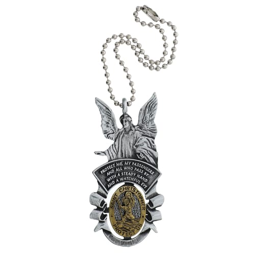 Guardian Angel &amp;amp; St. Christopher Car Charm