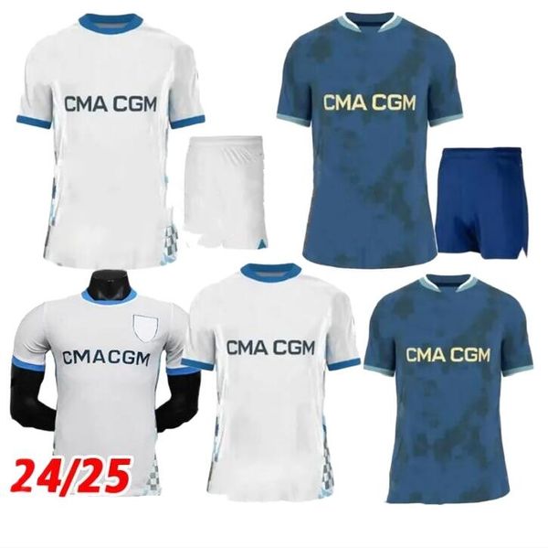 24-25 maillot soccer jerseys GREENWOOD MBEMBA HARIT football shirts men kids VERETOUT Under OM Vitinha fans player