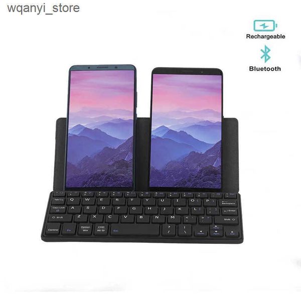 Keyboards Foldable Bluetooth mobile phone keyboard portable wireless keyboard with stand rechargeable ultra-thin keyboard suitable for smart