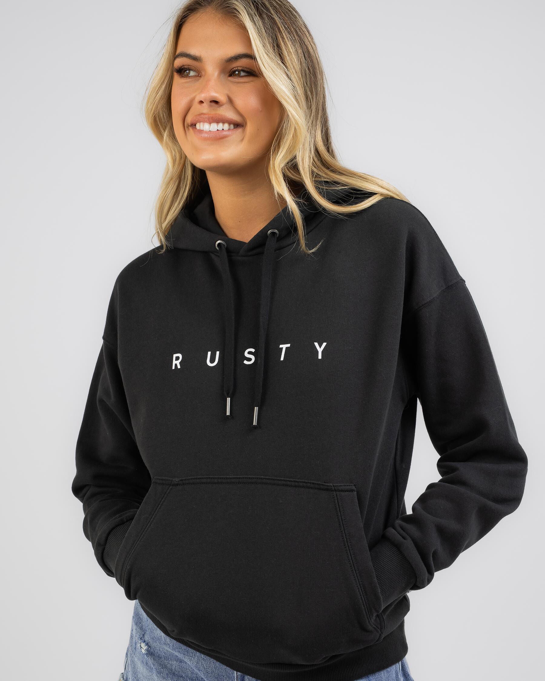 Rusty Women's Essentials Hoodie in Black