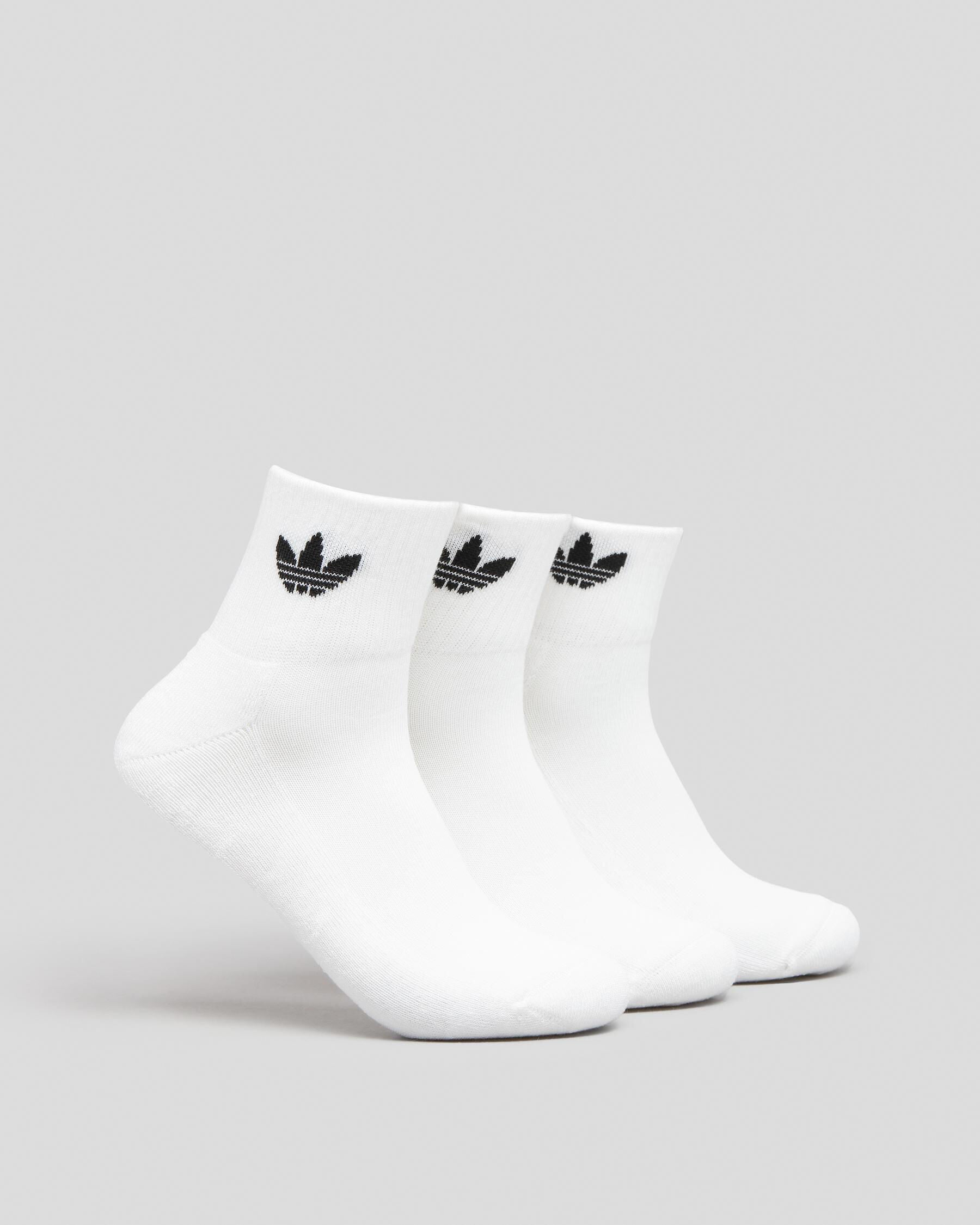 Adidas Women's Mid Ankle Socks Pack in White
