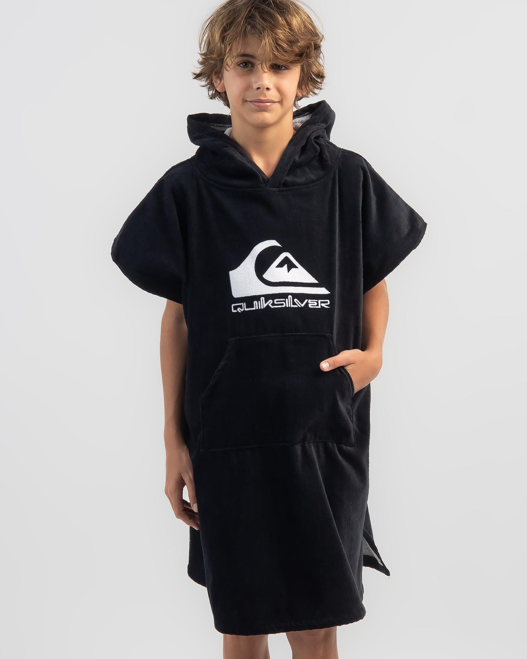 Quiksilver Youth Hoody Towel in Black