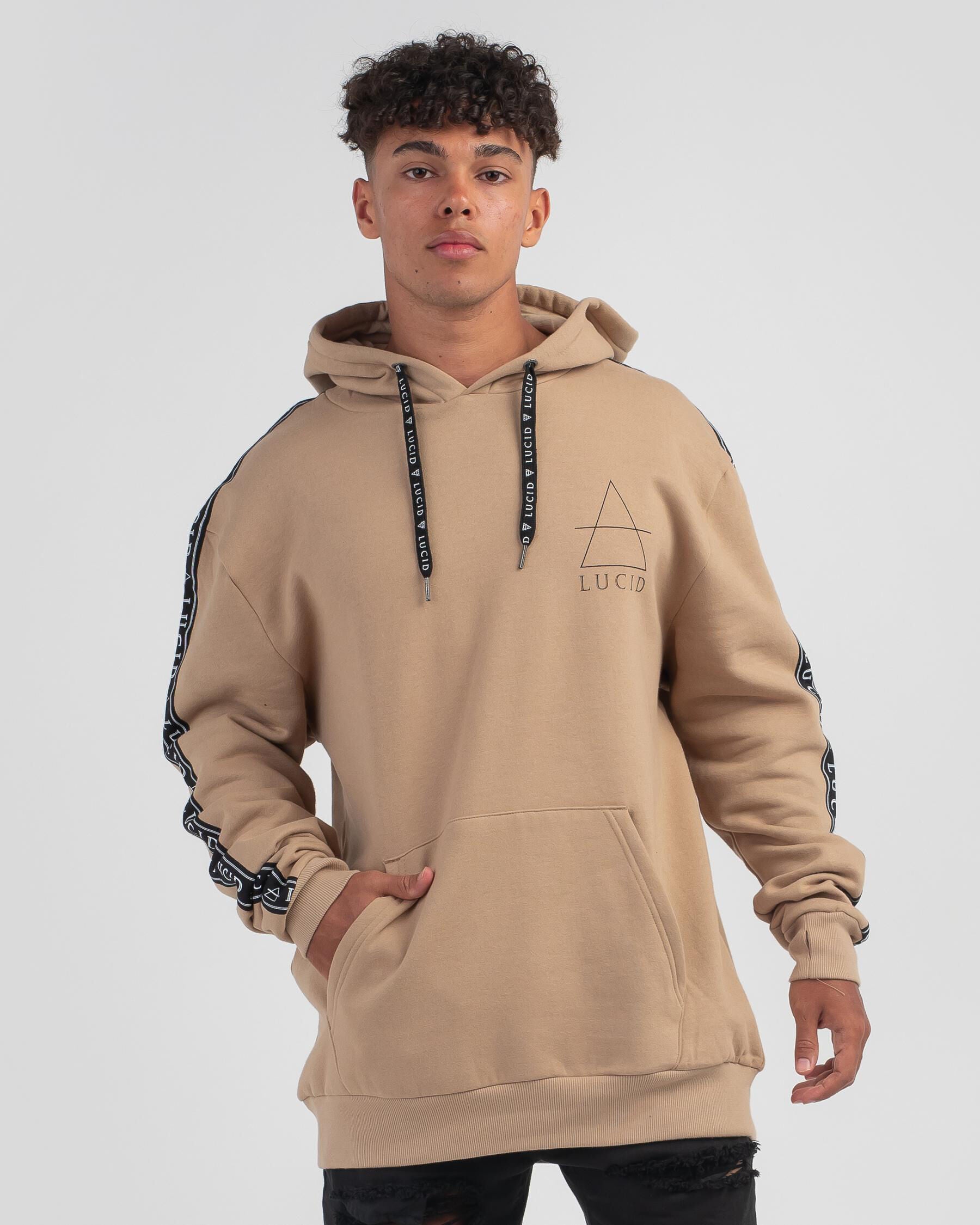 Lucid Men's Geomet Hoodie in Natural