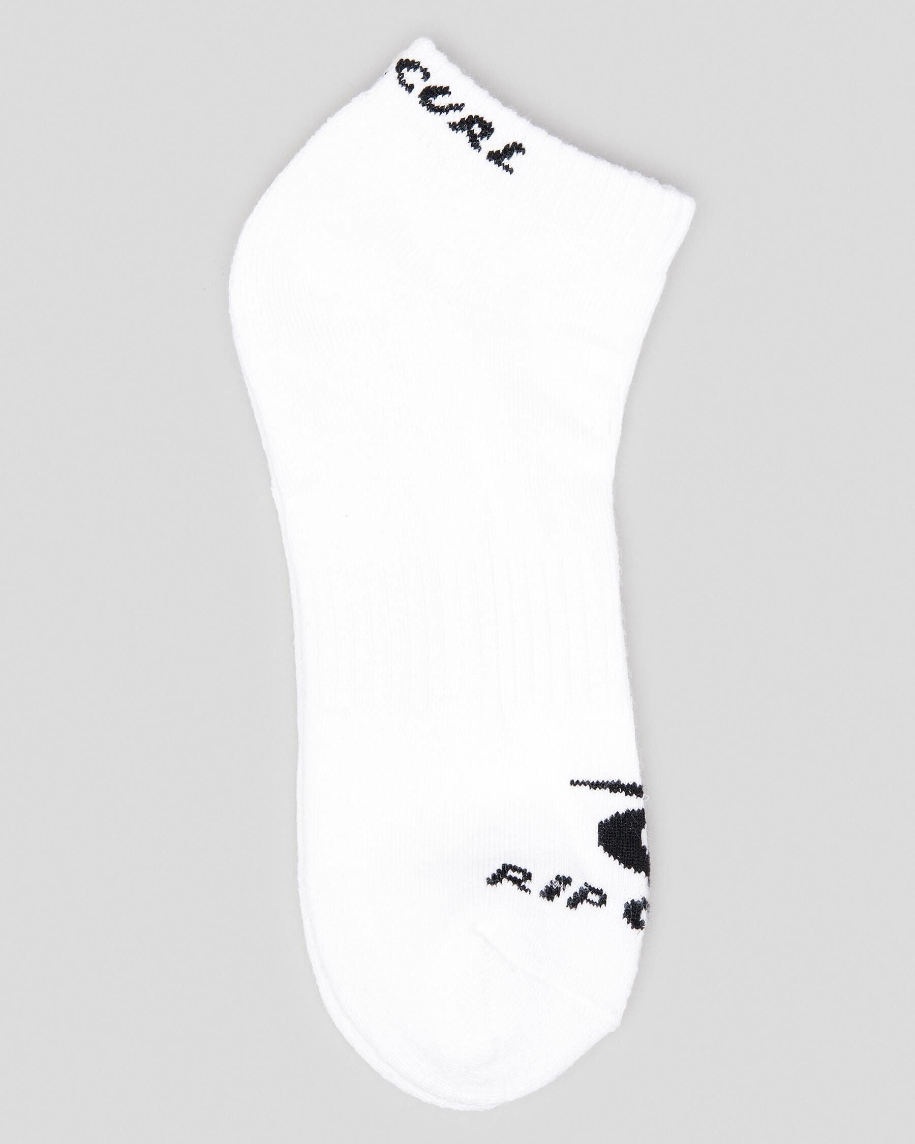 Rip Curl Men's Corp Ankle Socks 5 Pack in White