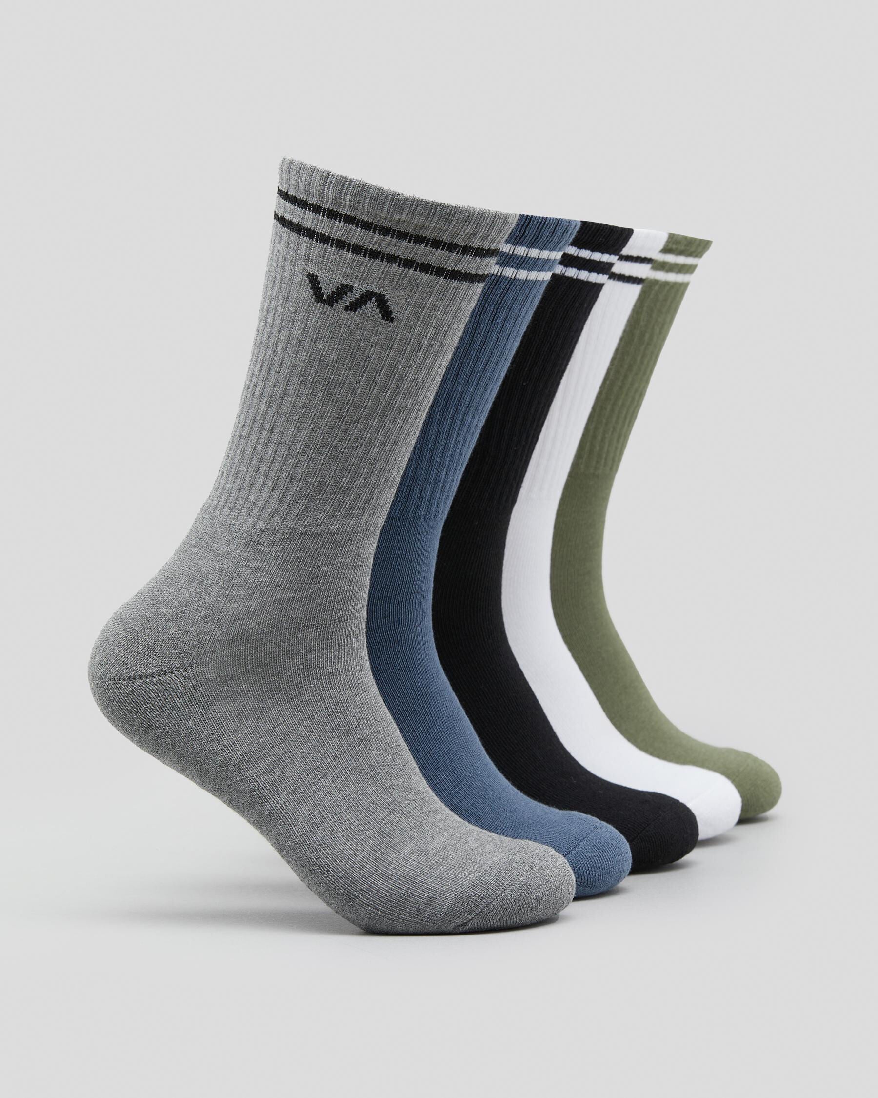 RVCA Men's Union Socks 5 Pack