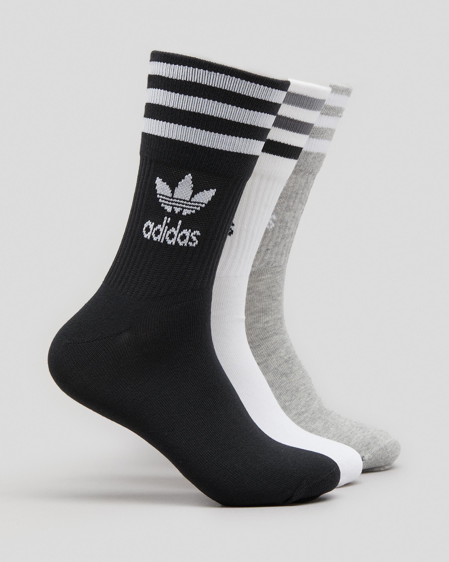 Adidas Men's Mid Cut Crew Socks 3 Pack