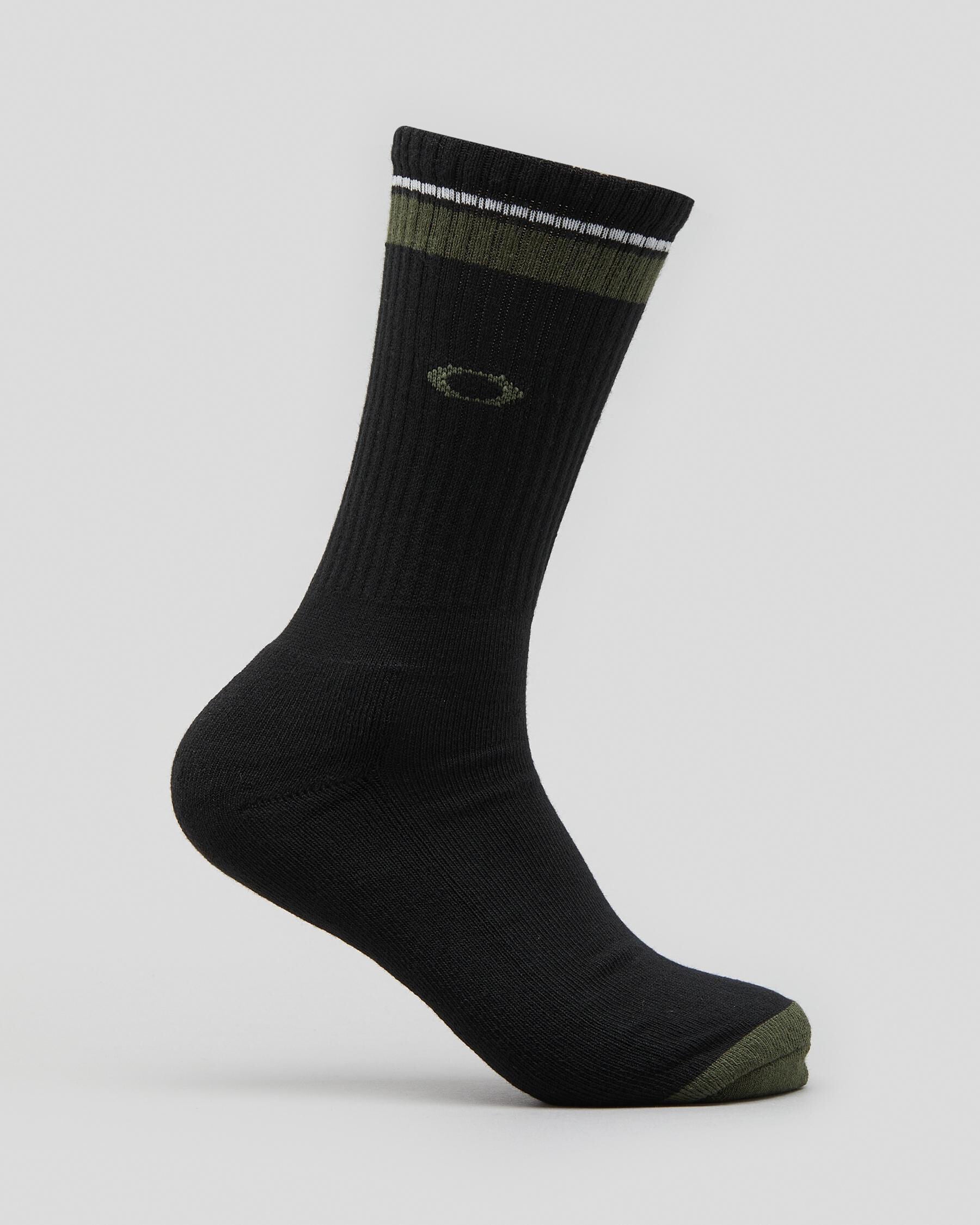 Oakley Men's Essential Socks 3 Pack in Black