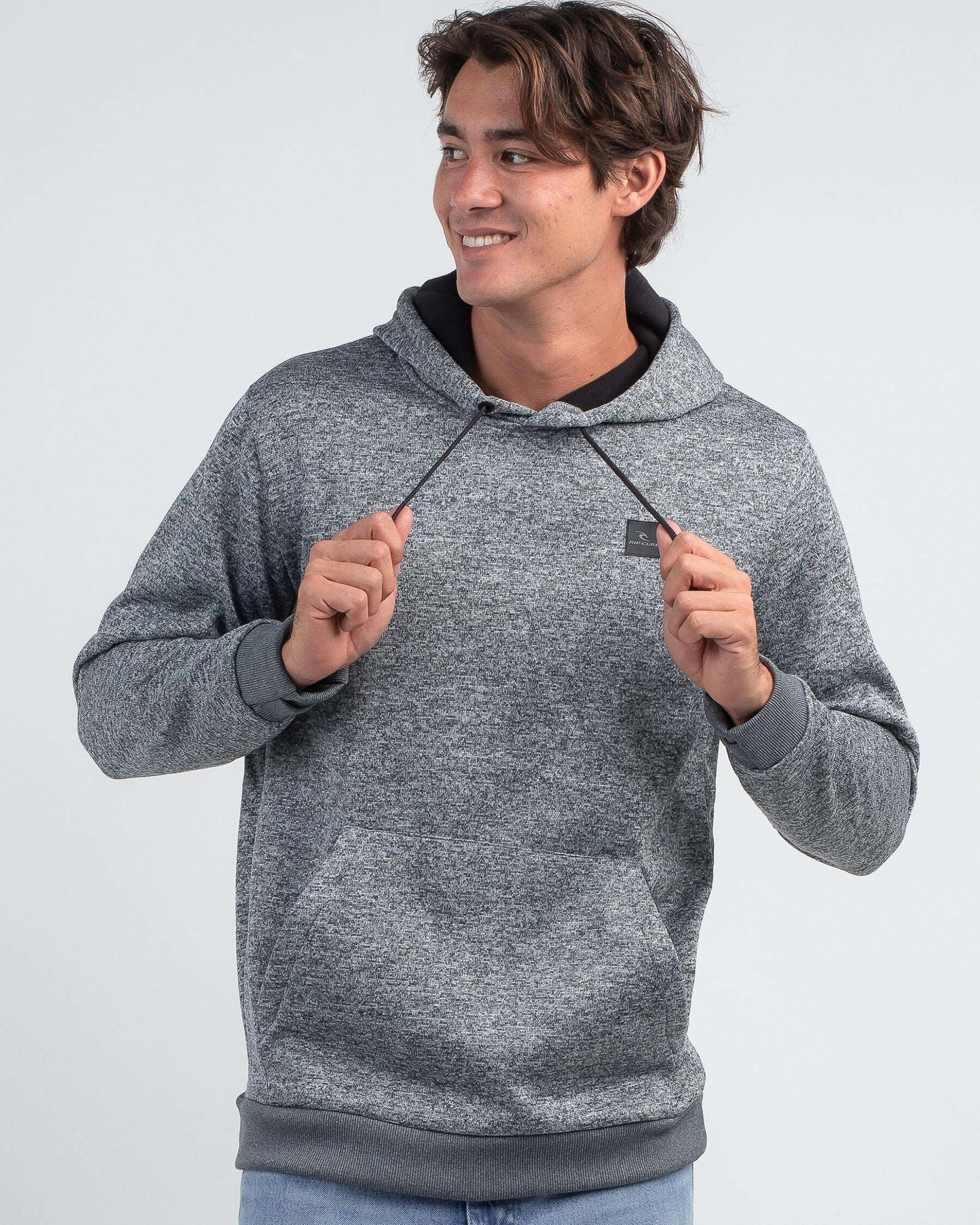 Rip Curl Men's Anti Series Crescent Hoodie in Grey