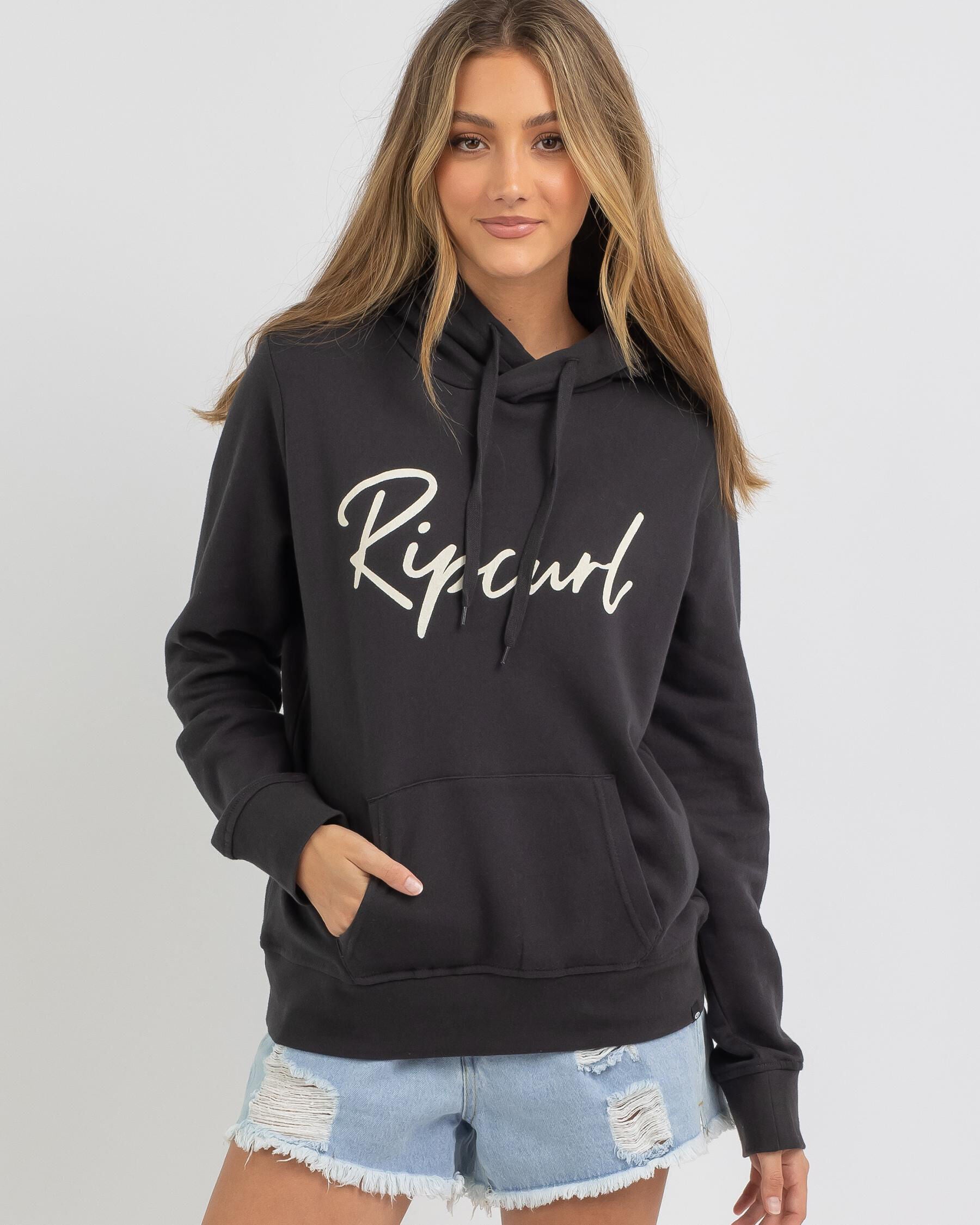 Rip Curl Women's Logo Hoodie in Black