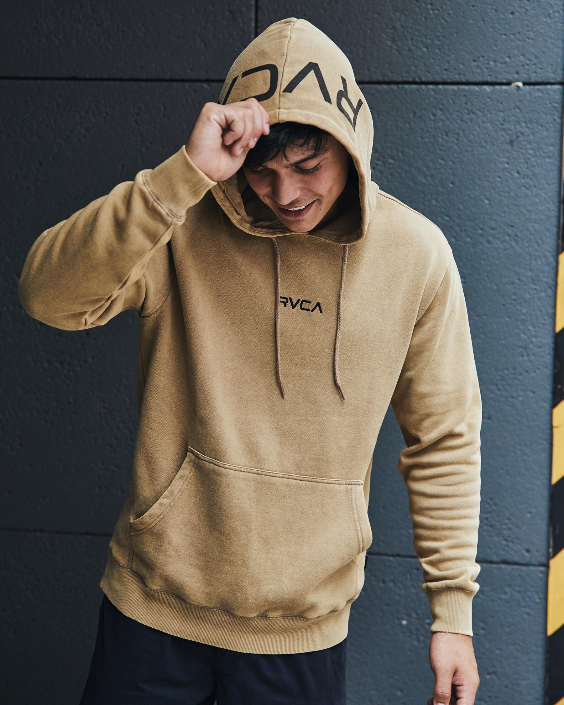 RVCA Men's Shi Boo Ya Hoodie in Brown