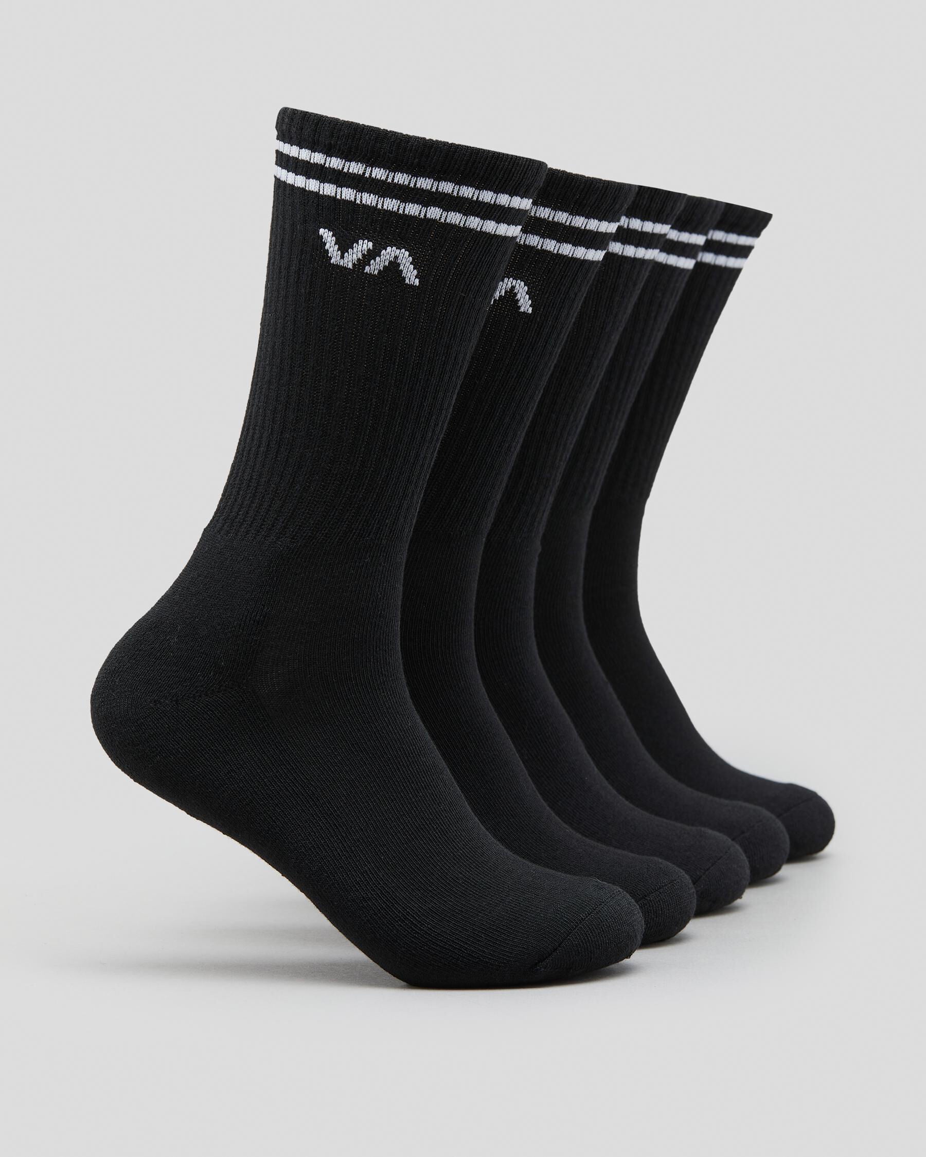 RVCA Women's Union Socks Pack in Black