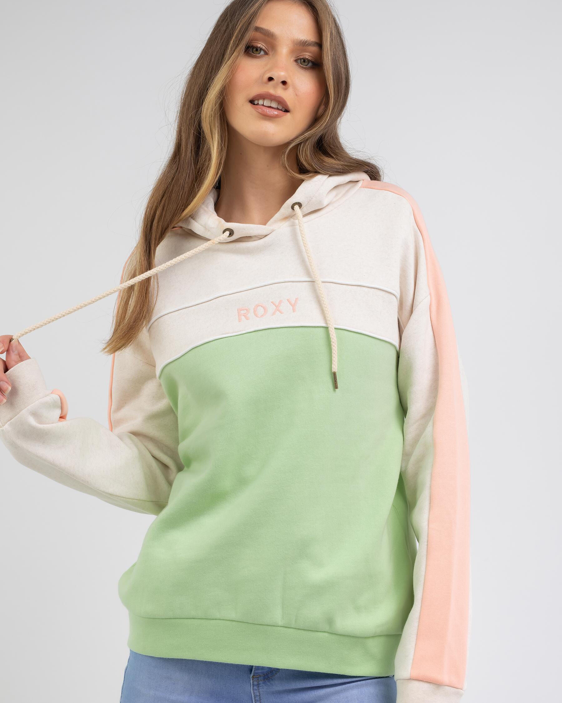 Roxy Women's Chasing Sundays Hoodie in Green