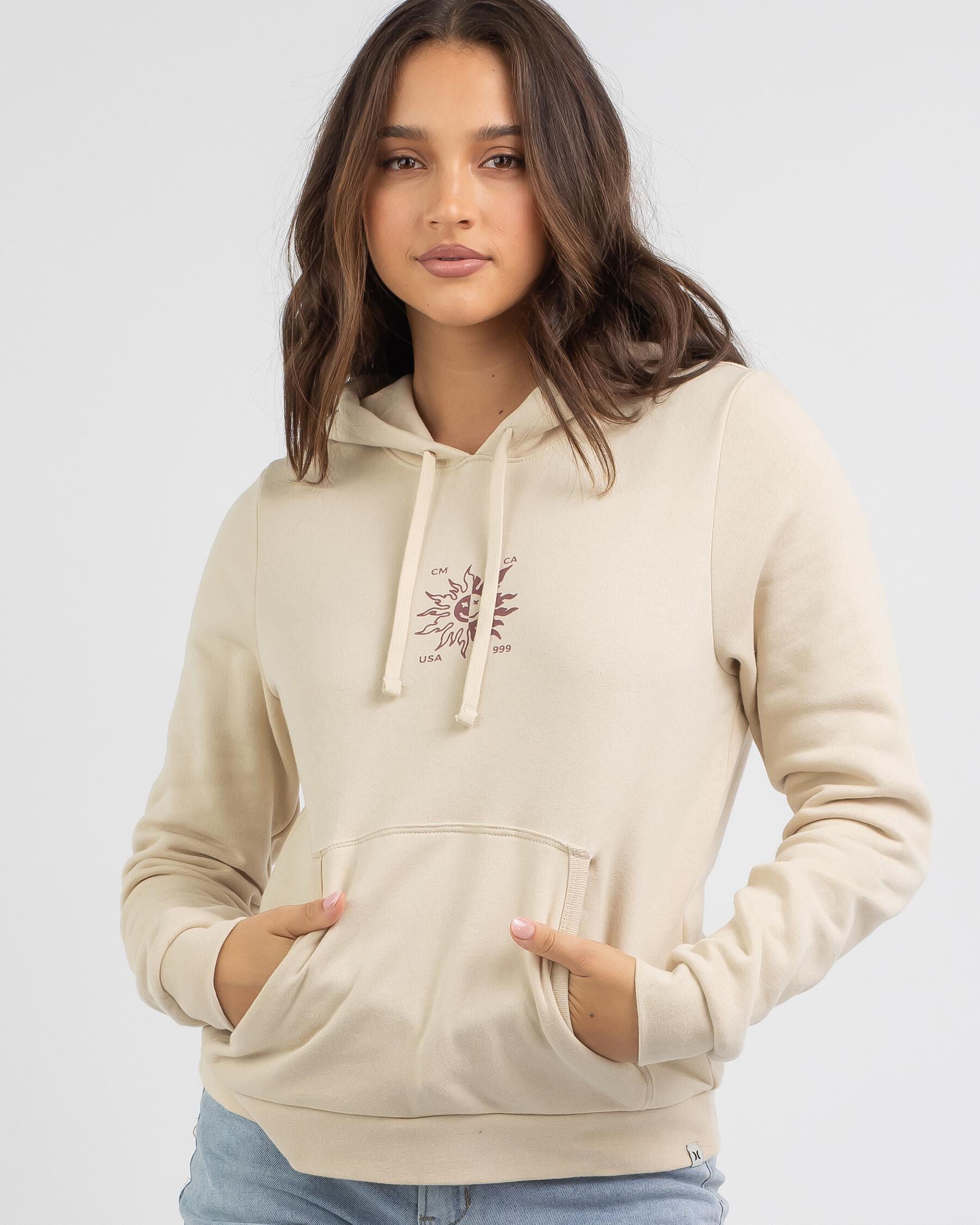 Hurley Women's Winter Sun Hoodie in Natural