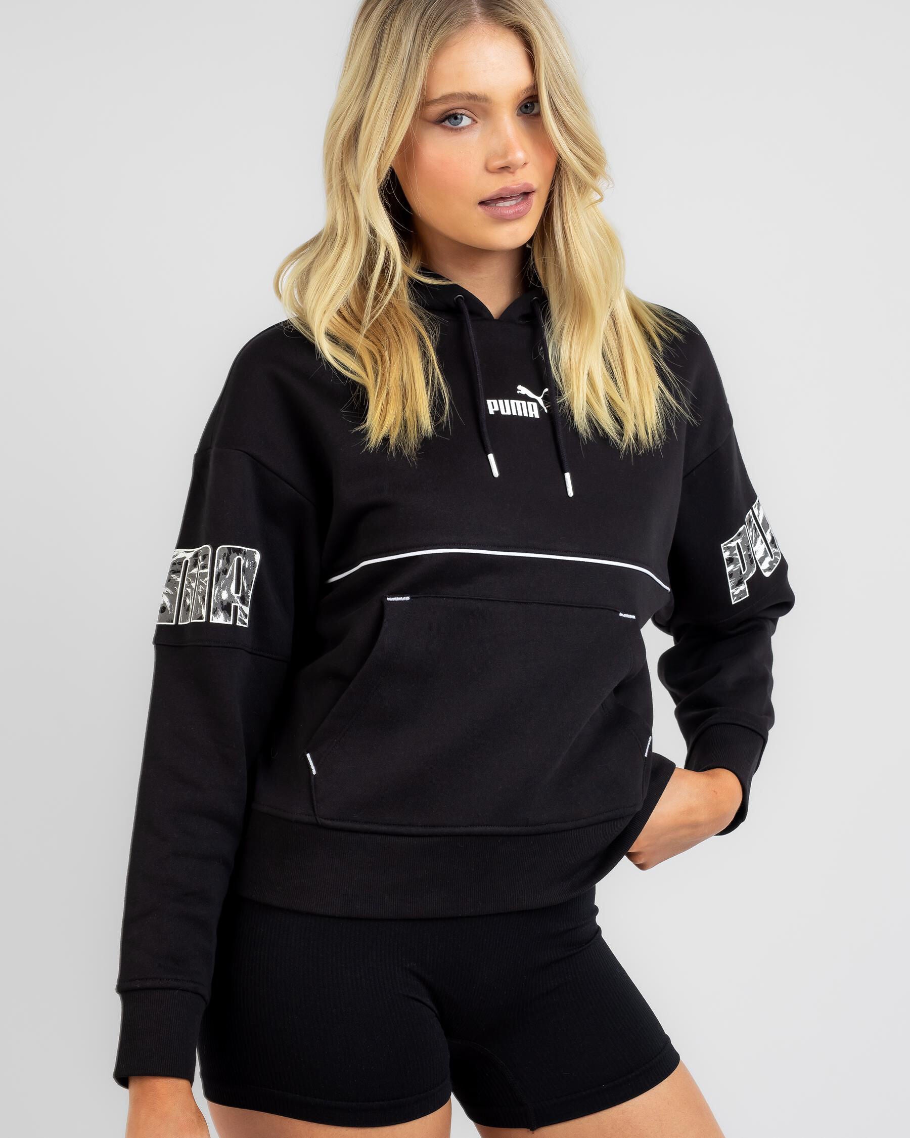 Puma Women's Power Safari Hoodie in Black