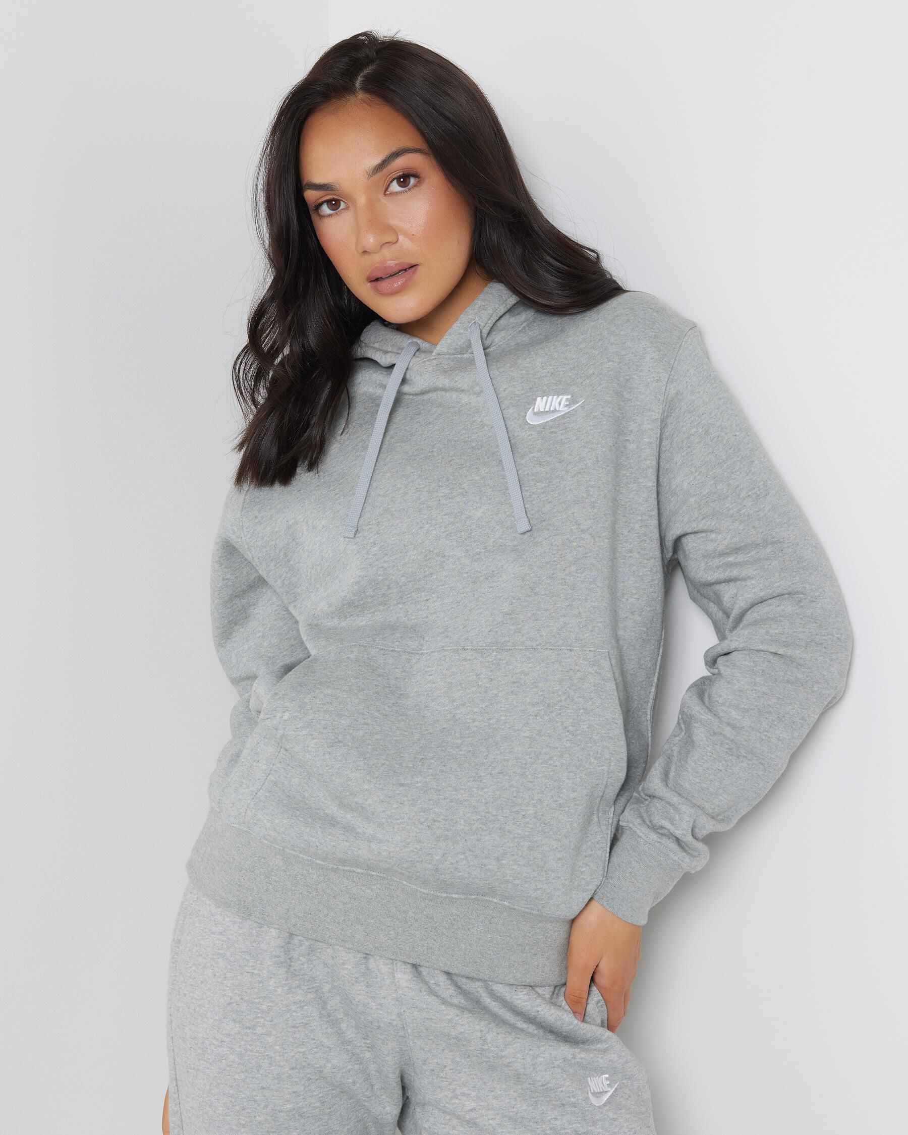 Nike Women's Club Hoodie in Grey